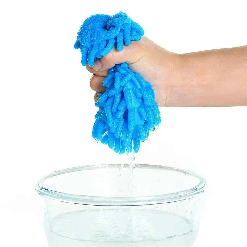 18X16CM Microfiber Car Wash Gloves Auto Gloves Ultra Absorbent Wash Car Sponge Scratch Free Microfiber Car Cleaning Tool