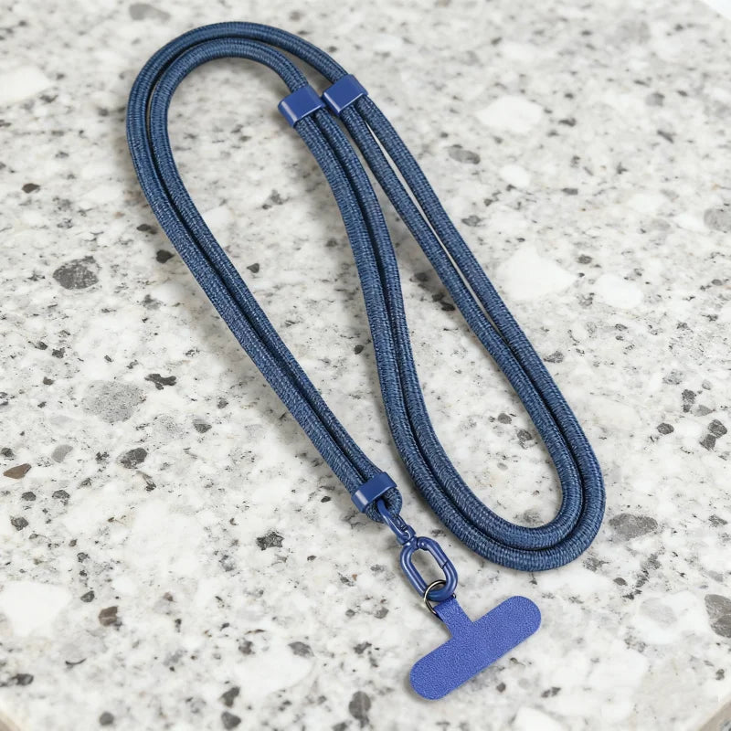 Universal Phone Lanyard - Adjustable Crossbody Neck Strap with Anti-Drop Clip & Portable Wrist Strap