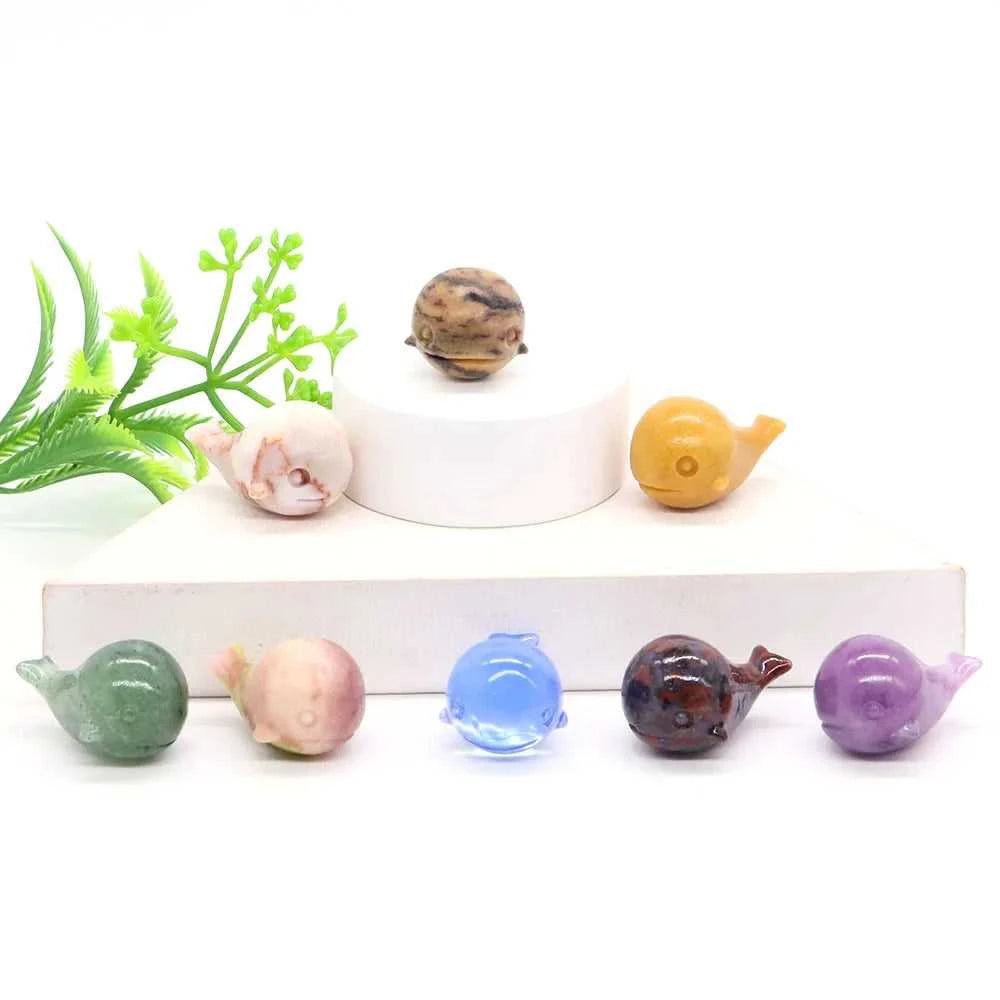 1.2" Mini Cute Whale Statue Natural Stone Crystal Carved Healing Animal Figurine Reiki Gemstone Crafts Home Decoration Wholesale The jack market .AU The jack market .AU Home $ 27 14:350851#Leopard Skin Jasper;5:200000990#1 pc