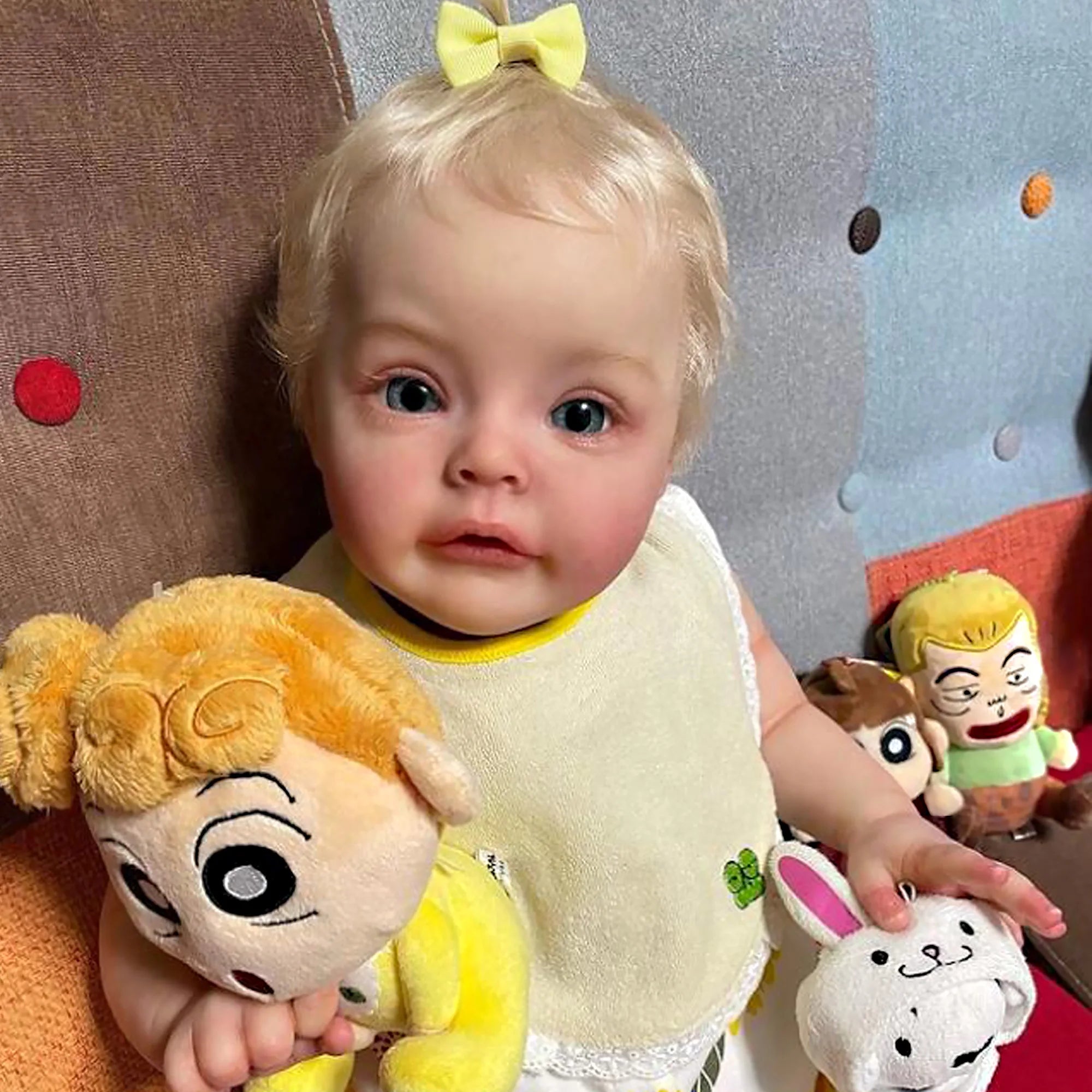 Reborn Dolls 18 Inch Sue-sue 3D Painted Cute Bebe Reborn Doll With Rooted Hair Doll Toys For Children Muñecas Reborn