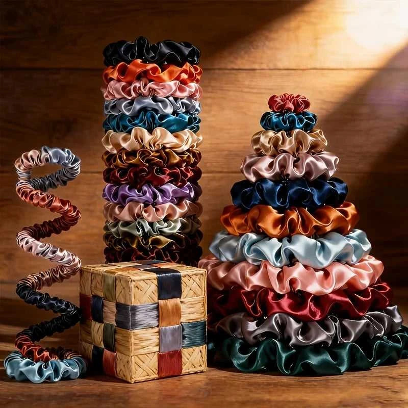 19pcs Satin Hair Scrunchies for Women - Softer Than Silk Scrunchies for Hair | Satin Scrunchies for Girls The jack market .AU The jack market .AU Jewellery & Chains $ 50 200001033:361180#19pcs random color