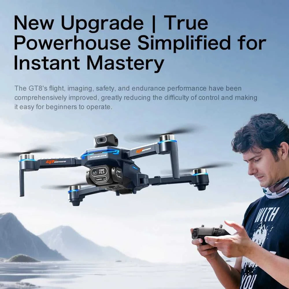 Lenovo GT8 Drone 8K Professional Dual Camera GPS FPV Brushless Motor Optical Flow Hovering Folding Quadcopter 4K RC Dron Toys The jack market .AU The jack market .AU Drones $ 126 14:193#Blue-6k-Battery1