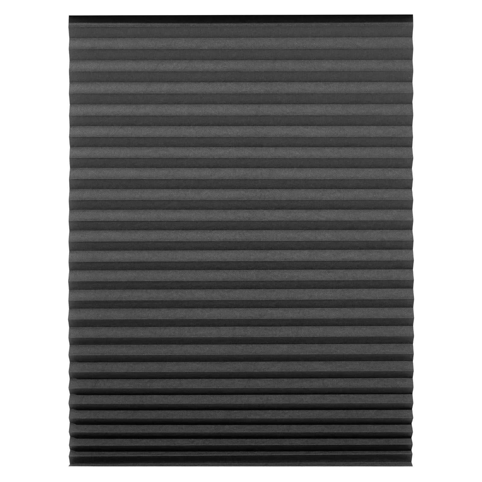 Blind for Window Self Adhesive Pleated Blinds Cordless No Drill Fabric Shutter Room Darkening Shades Blackout Shutters The jack market .AU The jack market .AU Home $ 53 14:496#Black Full blackout