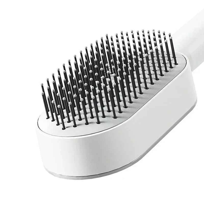 Self-Cleaning Hair Brush for Women | One-Key Airbag Massage & Anti-Static Comb | Effortless Hair Care