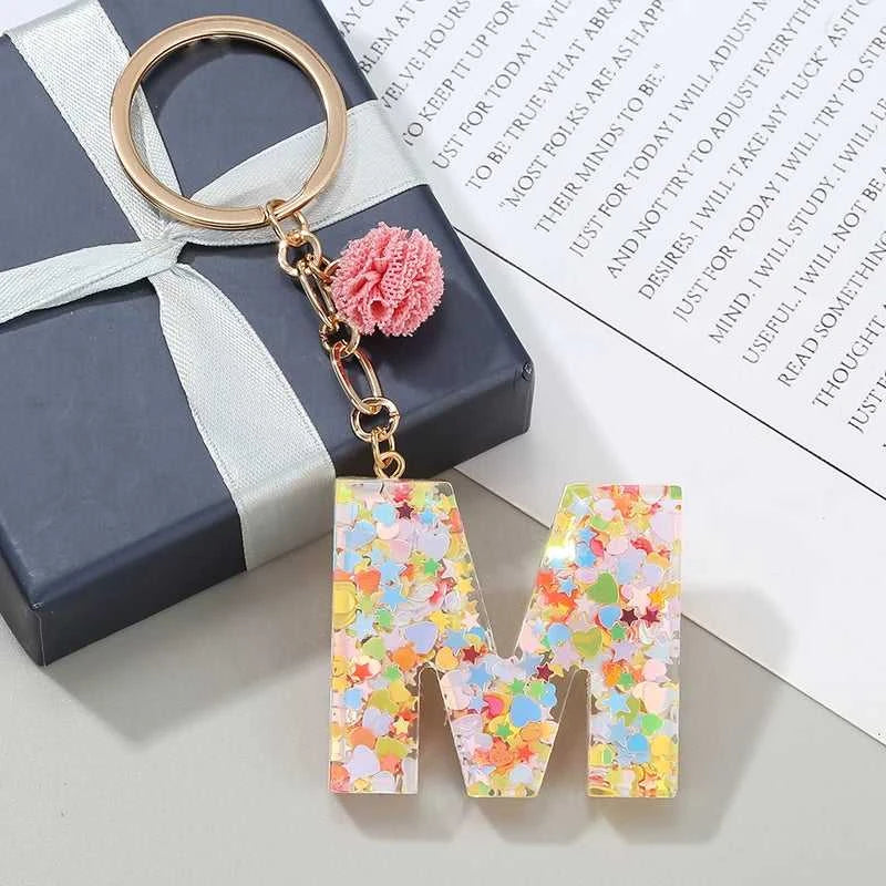 BAOPON Pink Purple Pompom Letter Keychain English Alphabet Keyring For Women Men Jewelry Accessories Wholesale Special Offer The jack market .AU The jack market .AU Jewellery & Chains $ 46 14:193#102