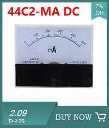 44C2 Analog DC Ammeter - Precision Measurement from 50μA to 500μA for Accurate Electrical Readings