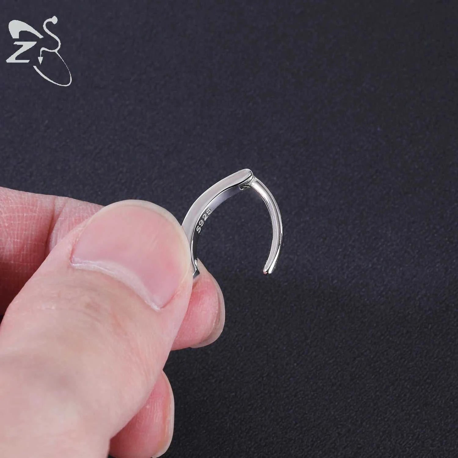 ZS 1PC 925 Sterling Silver Navel Ring Reverse Curved Belly Button Clicker Minimalist Belly Piercing Zircon Navel Piercing 14/16G The jack market .AU The jack market .AU Jewellery & Chains $ 55 200001033:200003762#style2 1.6x10mm
