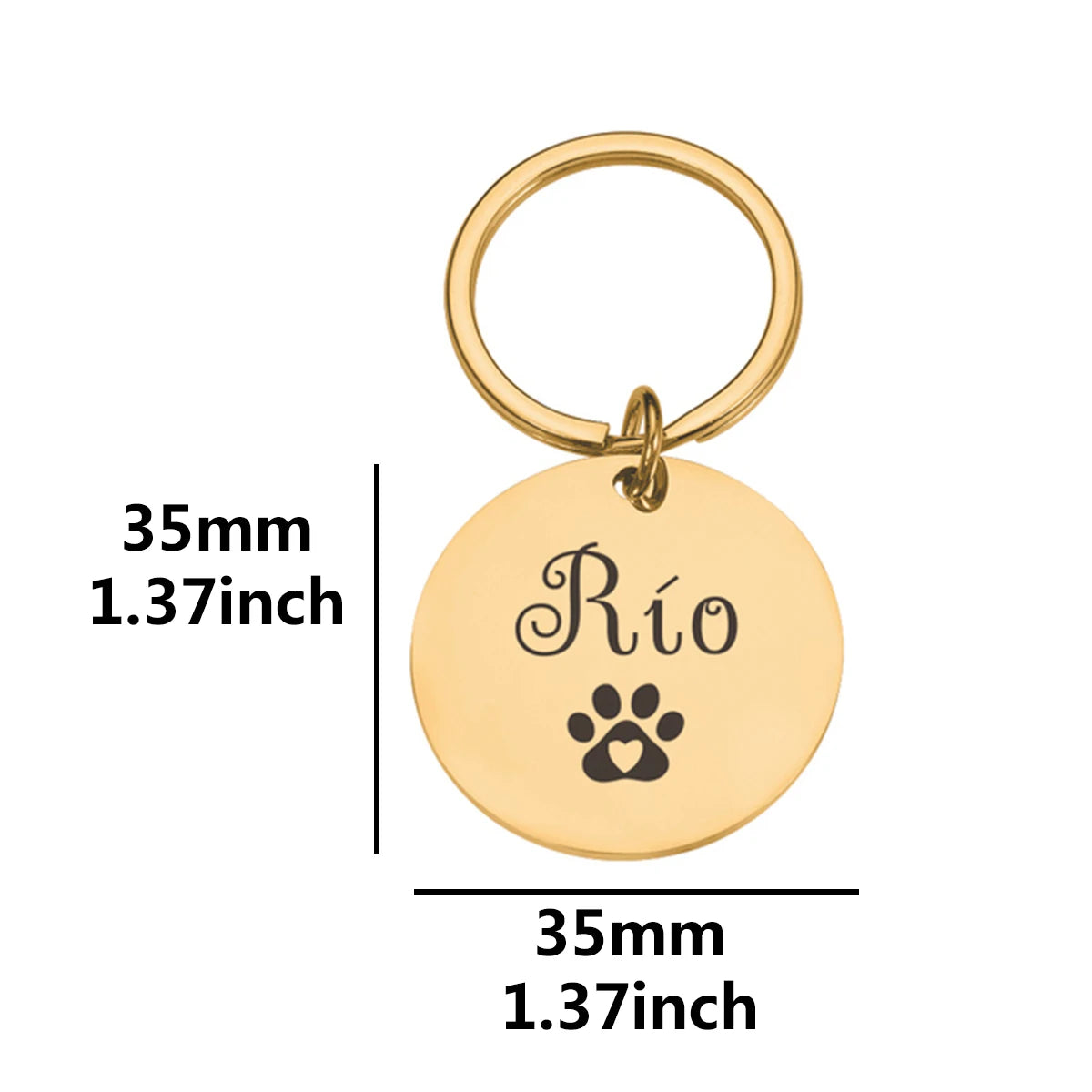 1 PC Durable Personalized Name Dog paw prints Laser Engraving Pet Nameplate Pet ID Name Collar Tag For Pets