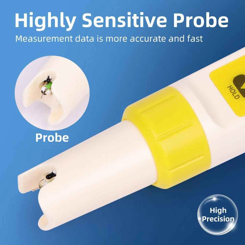 Multifunctional Chlorine Testing Pen 2/3/4/5 in 1 Water Quality Tester CL2 TEMP pH H2 ORP Measuring For Aquarium Swimming Pool