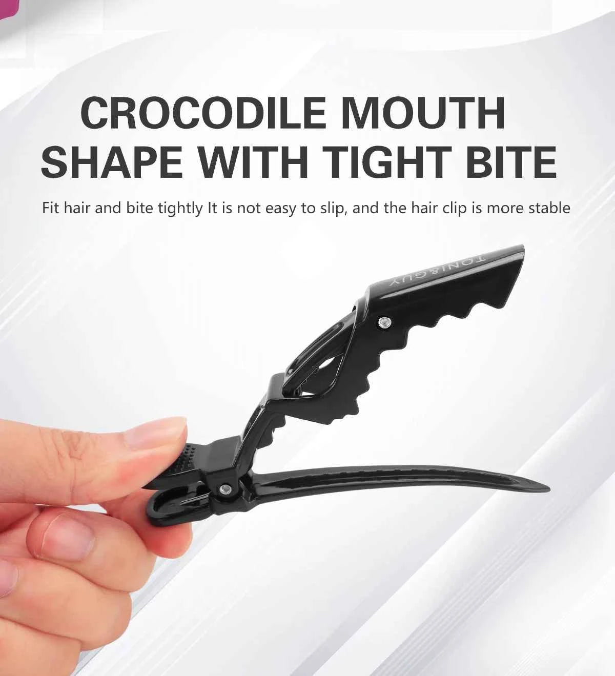 Stylish Hair Clips Set - 6 Durable Alligator Claws for Professional Styling & Salon Use