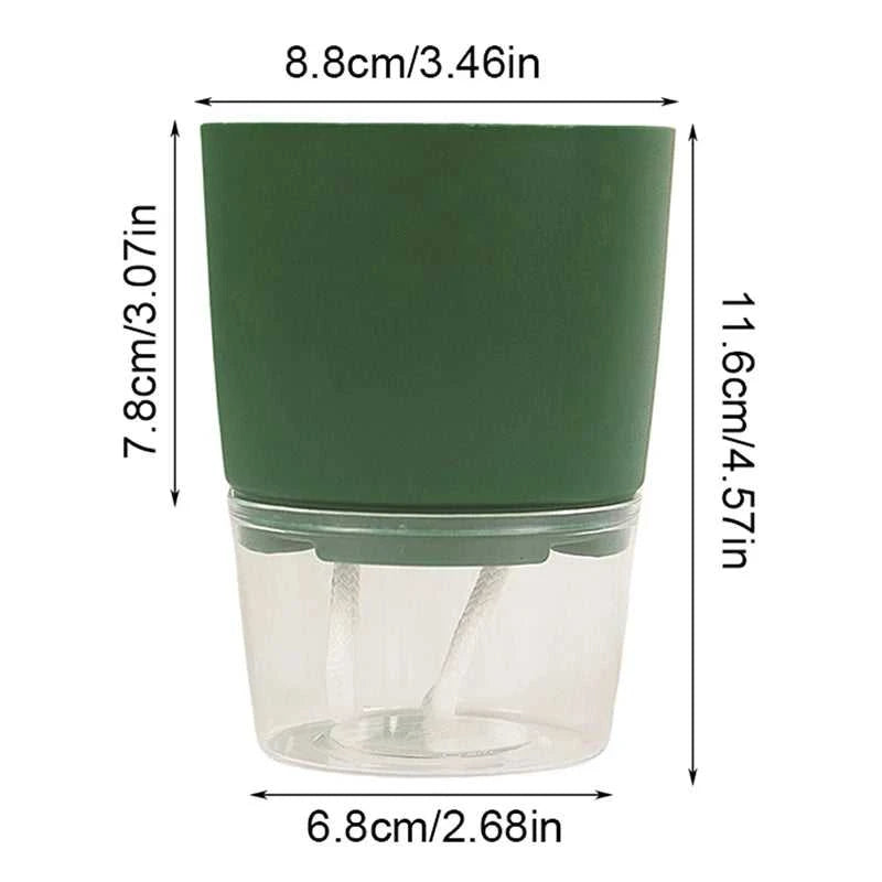 Watering Planter Handmade 2 Layer Self Watering Plant Flower Pot Water Container Round Flowerpot Home Garden Decor Dropshiping The jack market .AU The jack market .AU Home $ 21 14:29#green