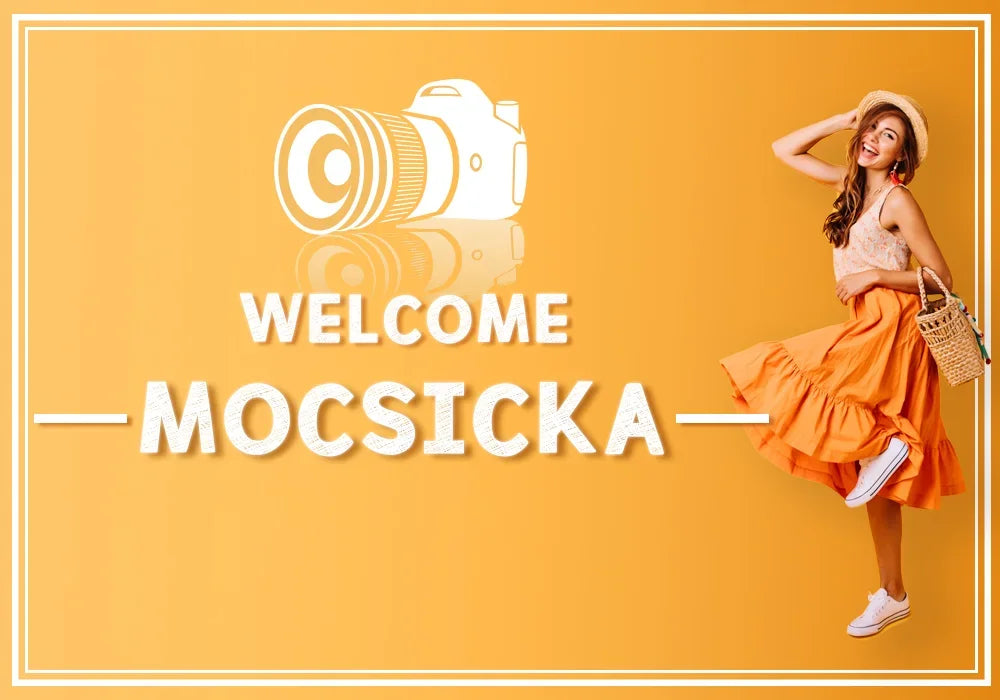 Mocsicka Photography Backdrop Autumn Pumpkin Maple Leaves Decoration Fall Portraits Photo Supplies Backgrounds For Photographs