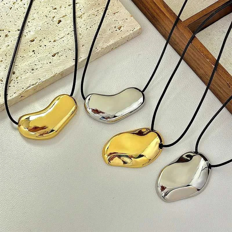 Fashion Spiral Heart-Shaped Pendant Necklace for Women Adjustable Long Black Wax Rope Clavicle Chain Charm Couple Birthday Gift The jack market .AU The jack market .AU Jewellery & Chains $ 48 200001033:200003757#5