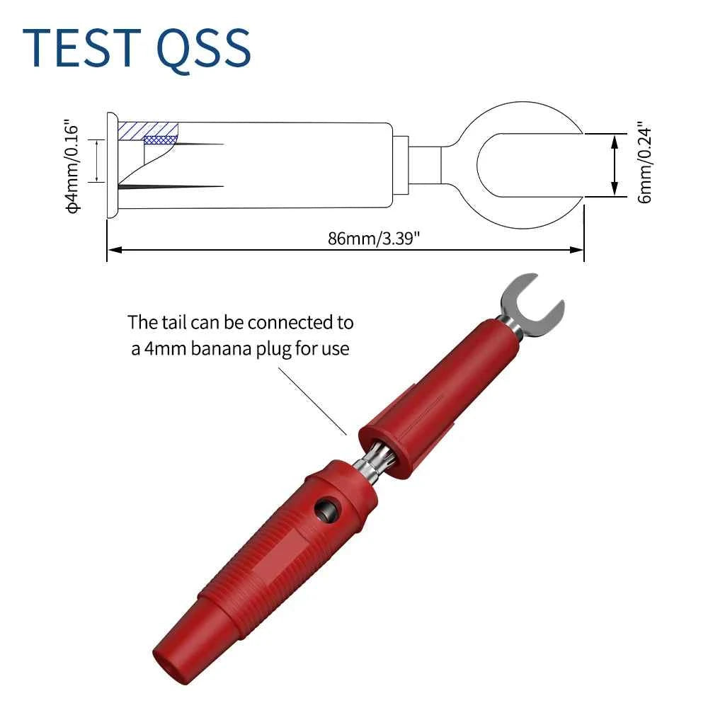 QSS Multimeter Test Leads Kit Digital Electrical Test Probes Set for Automobile Circuit Repair Wire-Piercing Needle
