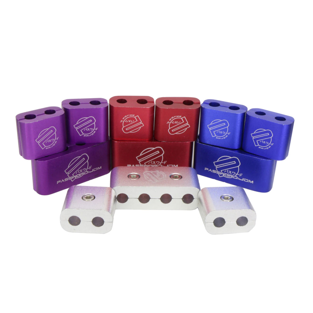 Spark plug Electrical JDM aluminum alloy wire Clamp Separator Line Ignition Cable Clip for automobile decoration universal