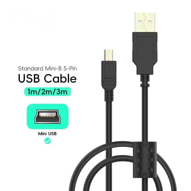 1m/2m/3m Mini-B 5Pin USB Cable Fast Charging & Data Sync Cord for PSP1000/2000/3000 NDSi PS3 Wii U Pro Controller The jack market .AU The jack market .AU Accessories Electronics $ 48 14:193#1M