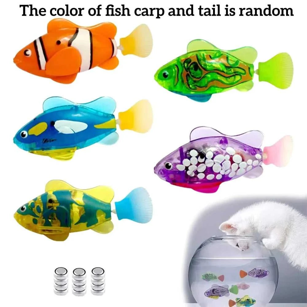 Cat Toys LED Inductive Interactive Swimming Robot Fish Toy Glowing Electric Fishs Stimulate Kitten Hunting Instinct Pet Fish toy The jack market .AU The jack market .AU Fishing Gear $ 23 14:29#Fish A