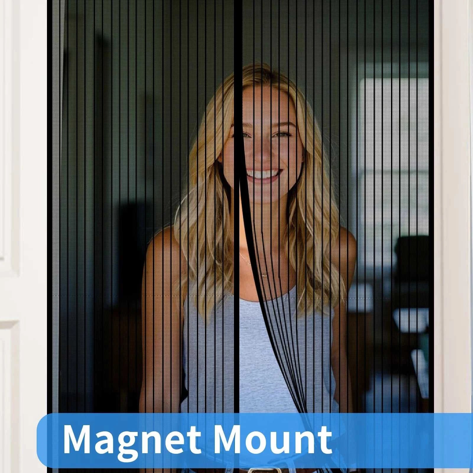 Magnetic Screen Door Hands Free Mesh Partition Heavy Duty Curtain Keeps Bugs Out Frame Hook & Loop Pet and Kid Friendly The jack market .AU The jack market .AU Home $ 53 14:173#90x210CM