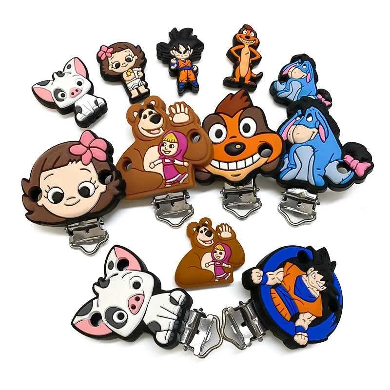 2pcs set Silicone Cartoon Eeyore Monica Beads Baby Silicone DIY Nursing Necklace Pacifier Clips Jewelry Accessories The jack market .AU The jack market .AU Mum & Kids: Essential Products for Every Family $ 23 14:200006154#1 set