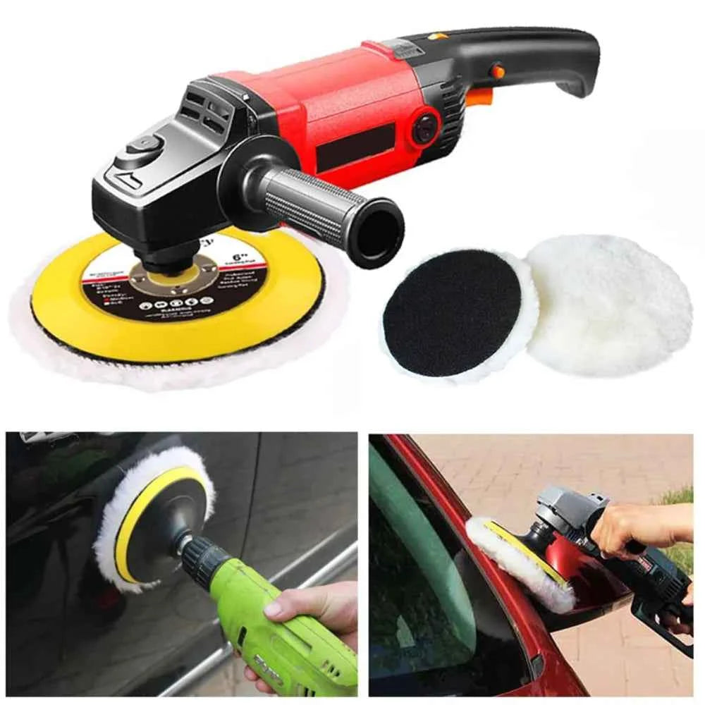 5Pcs Car Polishing Pad Wool Polishing Disc Car Body Waxing Buffing Pad Paint Care Polisher Pad Car Cleaning Tools 3/4/5/6/7 Inch