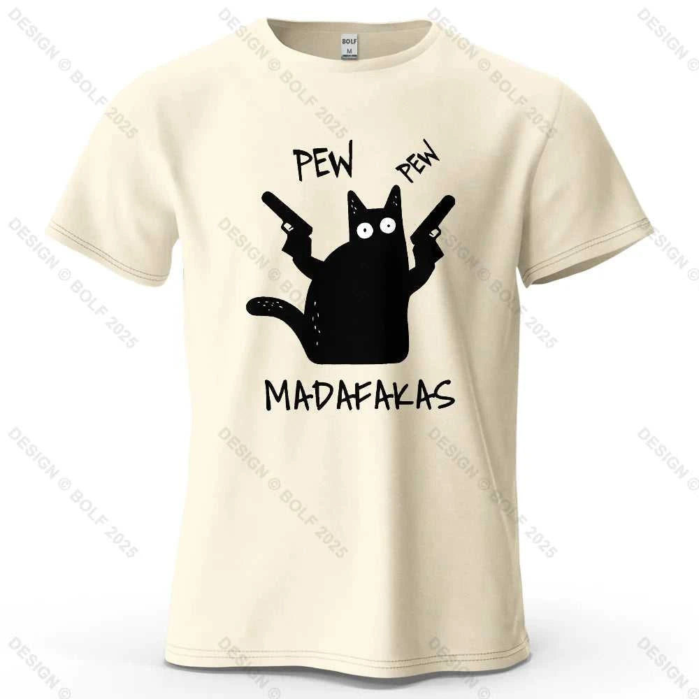 Cool Cat Funky Printed Men's T-Shirt 100% Cotton Oversized Humorous Graphic Tees for Women Tops Tees Casual Streetwear The jack market .AU The jack market .AU Men Fashion $ 31 14:200002984#Wine Red;5:361385