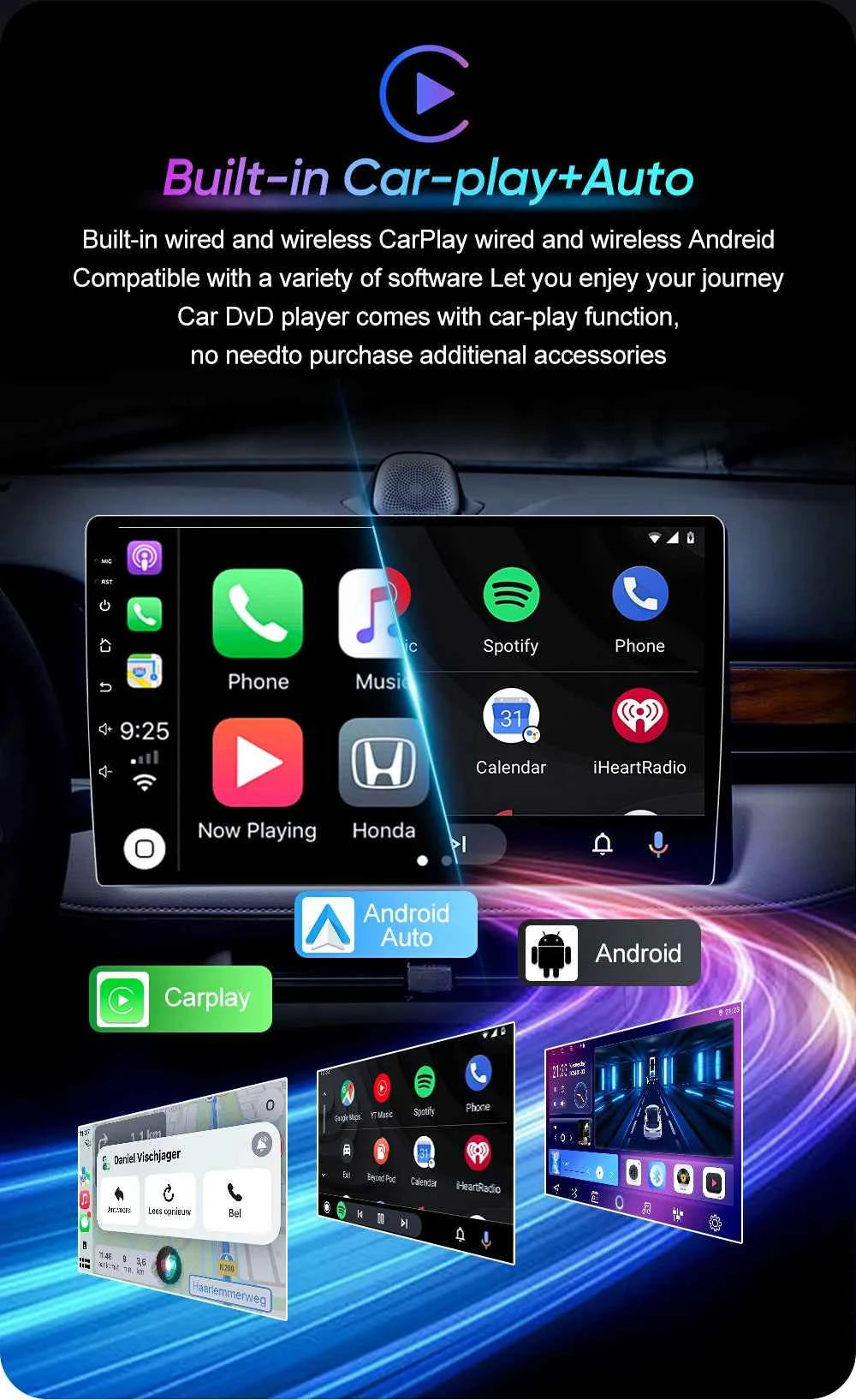 For Subaru Forester 3 SH 2007-2013 For Impreza GH GE Carplay navigazione multimedi Head Unit Screen DVD Auto radio Android GPS