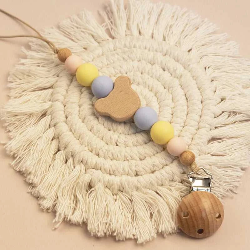 Custom Name Wooden Personalized Baby Pacifier Chain Silicone Bead Dummy Nipple Holder Guard Teether Pendant Newborn Gift Stuff The jack market .AU The jack market .AU Mum & Kids: Essential Products for Every Family $ 29 14:365016#NO.15