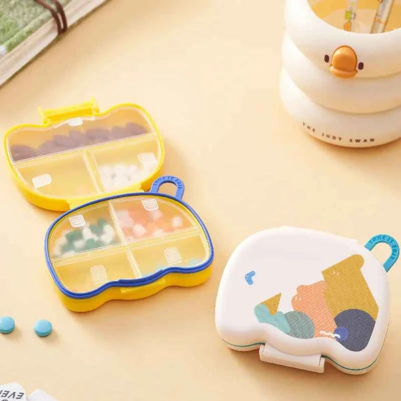 TravelMate Portable Mini Pill Organizer - Multi-Grid Storage for Timely Doses Anywhere, Anytime!