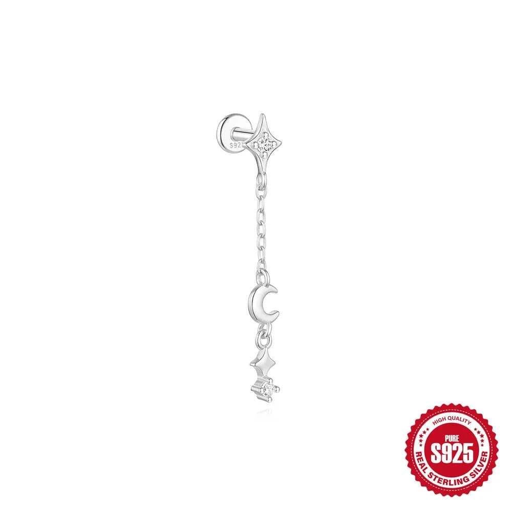 AIDE 925 Sterling Silver 1Pc Mini Shiny Heart/WaterDrop For Women Cartilage Piercing Earring INS Classic Pendant Tassel Gifts The jack market .AU The jack market .AU Jewellery & Chains $ 54 200000226:200006154#26;200001034:361180#1 piece