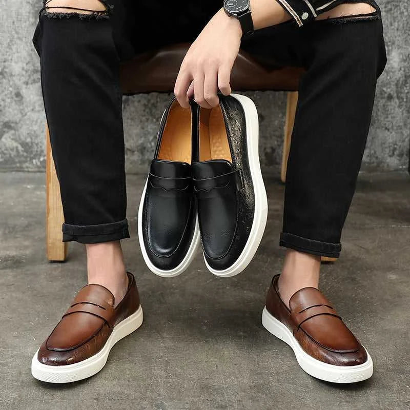 Fashion Men's Casual Shoes Embossed Leather Men Classic Retro British Style Tassels Loafers Mens Slip-on Outdoor Driving Flats The jack market .AU The jack market .AU Step Up Your Style: Trendy Shoes for Every Occasion! $ 101 14:193#S11 Black;200000124:200000364#39 (US 6.5);200007763:201336100