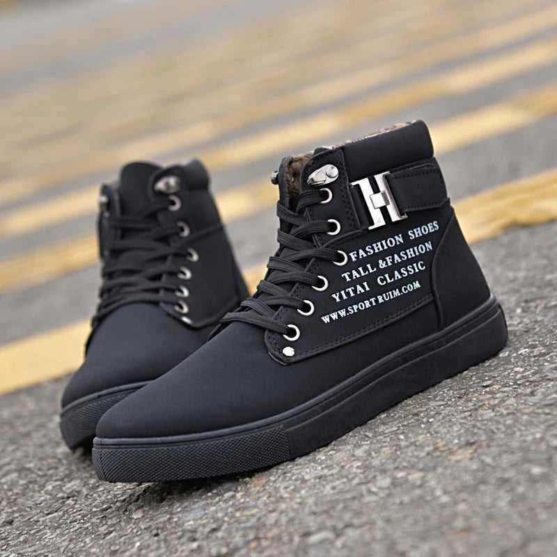 2025 Spring New Korean Edition Men's Shoes High Top Board Shoes Retro Casual Lace Up Men's Fashion High Top Snow Casual Shoes The jack market .AU The jack market .AU Step Up Your Style: Trendy Shoes for Every Occasion! $ 86 14:1254#khaki;200000124:100010483