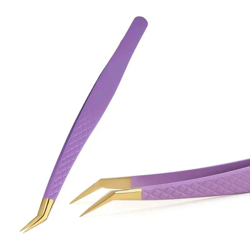 New 1Pc Eyelash Tweezers Anti-static Non-magnetic Professional Pincet 3D Eyelash Extension Tweezer 100% Closure Makeup Tool