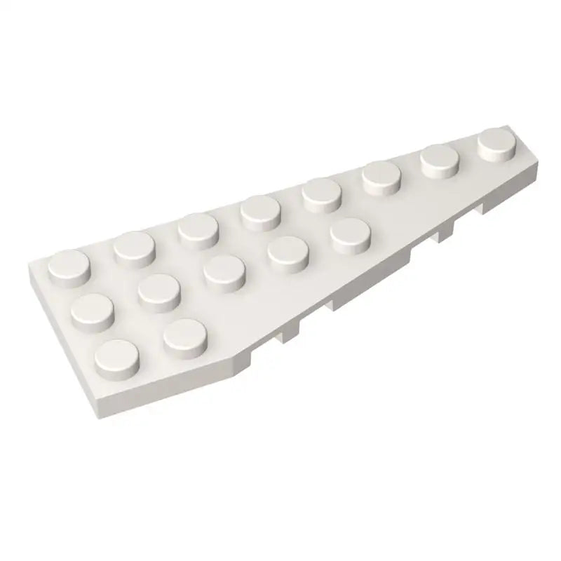 Gobricks 10PCS Parts Wedge Plate Bricks 8x3 Right Compatible with 50304 Toys Building Blocks Assembles Technical Model Adult MOC