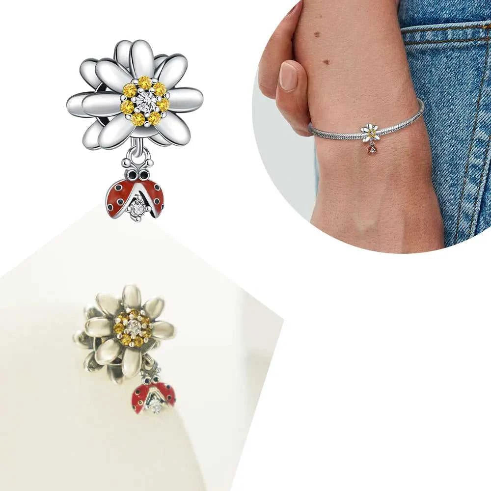 2025 Hot New Original Flower Pendant 925 Sterling Silver Rose charm Fit bracelet diy For Women Elegant bead Daily Wear Fine gift The jack market .AU The jack market .AU Jewellery & Chains $ 50 200000226:200013901#NBB0022-18