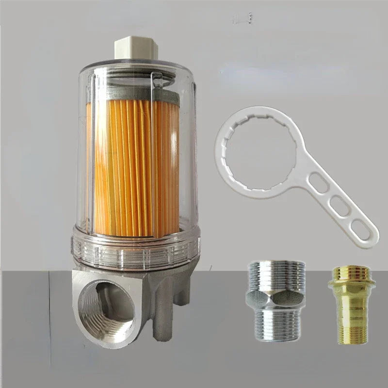 Vehicle fuel pump diesel dispenser transparent impurity filter assembly oil refueling machine filtration accessories