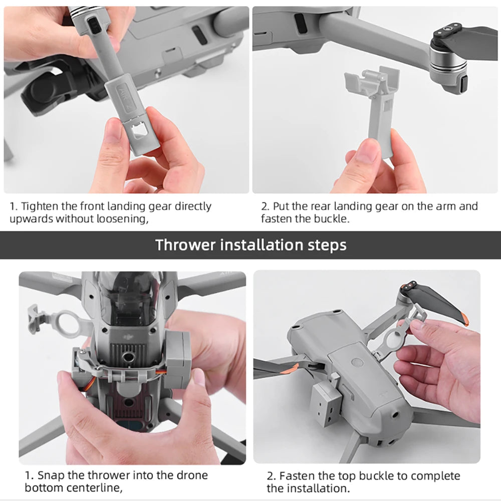 Airdrop Air Drop System for DJI Mavic Air 2/AIR 2S Drone Fishing Bait Ring Gift Deliver Life Rescue Remote Throw Thrower