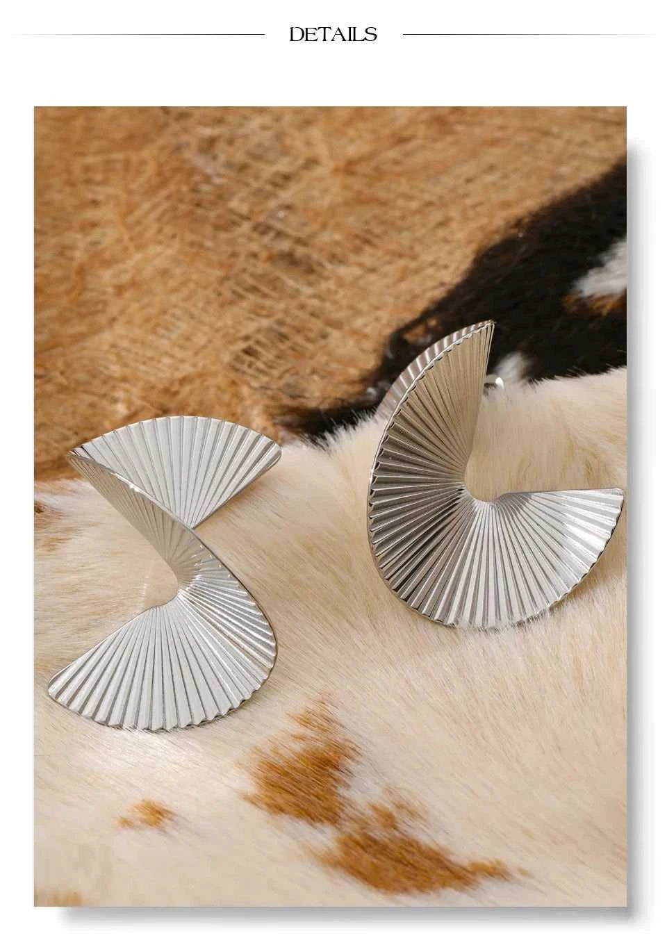 Yhpup Statement Stainless Steel Metal Twist Gold Color Geometric Stud Earrings Fashion Temperament Waterproof Jewelry Wholesale The jack market .AU The jack market .AU Jewellery & Chains $ 52 200001034:361181#YH3093A Steel