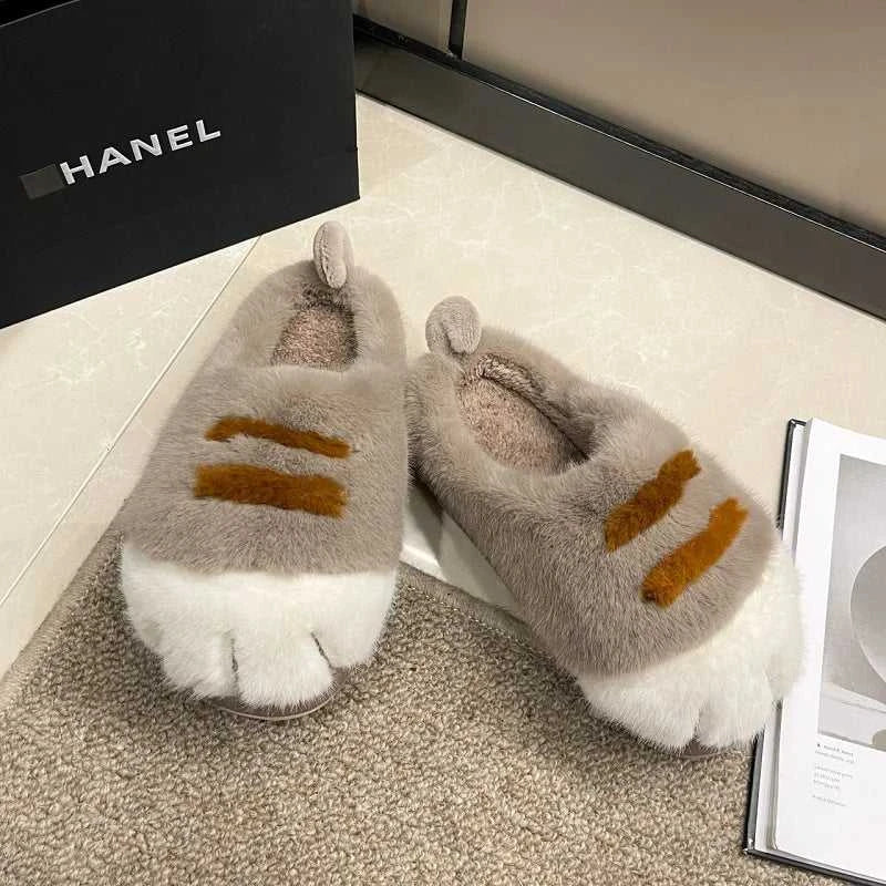 New Snuffy Cat Slippers Woman Warm Wrapped Home Shoes Women's Angry Kitty Furry Slides Winter Snug Close Back Slipper for Couple The jack market .AU The jack market .AU Step Up Your Style: Trendy Shoes for Every Occasion! $ 69 14:10#Yellow-Slides;200000124:201446564;200007763:201336100