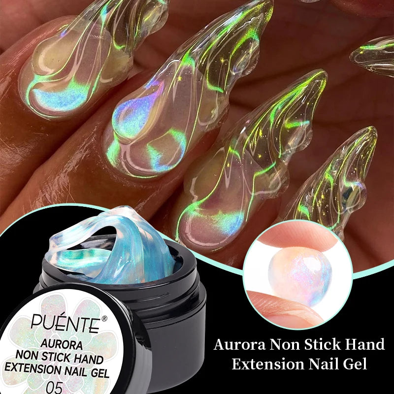 PUENTE Cat Eye Magnetic Gel Nail Polish - Vibrant Starry Galaxy Effect, Soak Off UV, 7.5ML