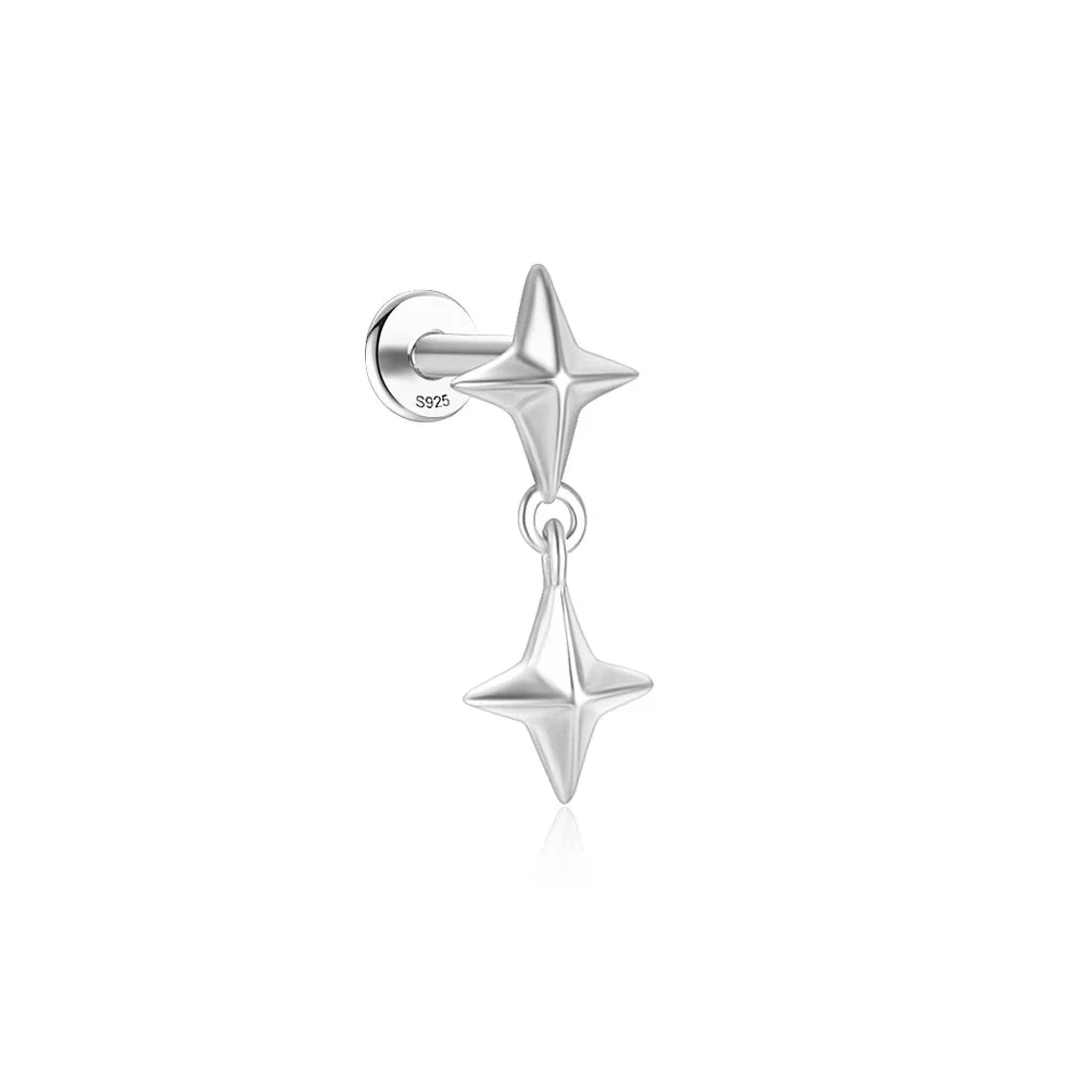 AIDE 925 Sterling Silver 1Pc Mini Shiny Heart/WaterDrop For Women Cartilage Piercing Earring INS Classic Pendant Tassel Gifts The jack market .AU The jack market .AU Jewellery & Chains $ 54 200000226:200006154#26;200001034:361180#1 piece