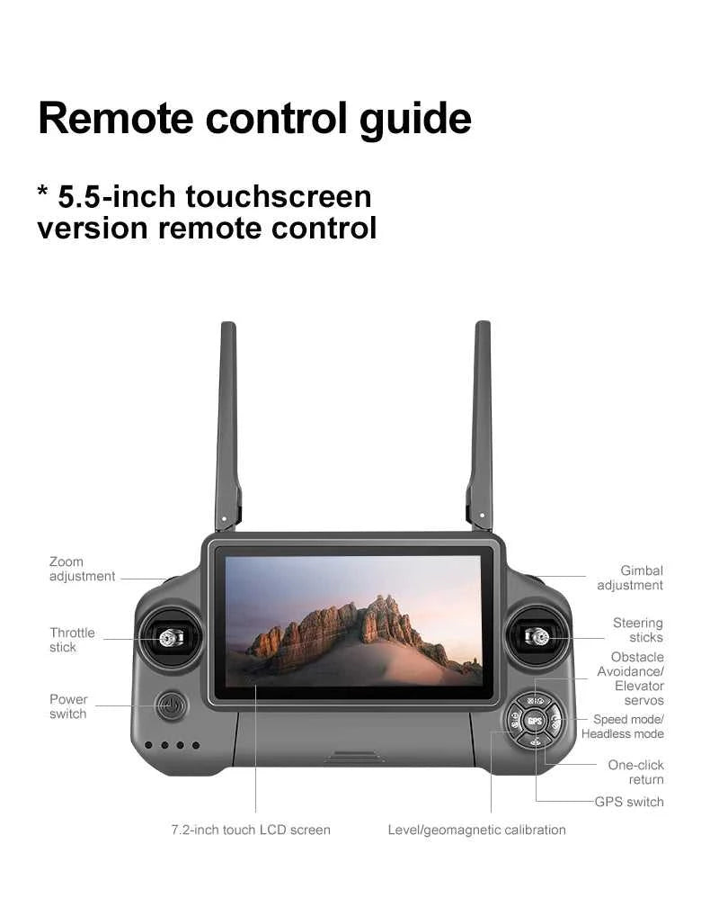 ZLL D12 Drone With 8K HD Camera Screen Remote GPS 360° Obstacle Avoidance 5G Wifi FPV Brushless Motor RC Dron Load capacity 500g The jack market .AU The jack market .AU Drones $ 452 14:193#D12-NO OAS