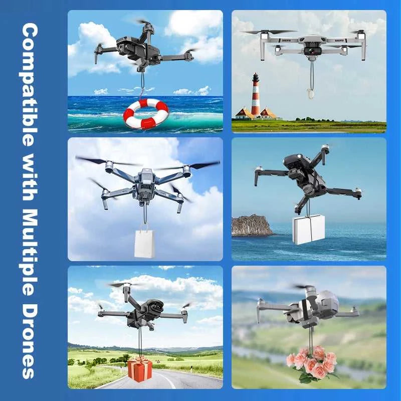 Universal Drone Airdrop Thrower System 2.4 Remote Control General Payload Delivery Thrower Air Dropper Device Drone Accessories The jack market .AU The jack market .AU Drones $ 63 14:193#Kits