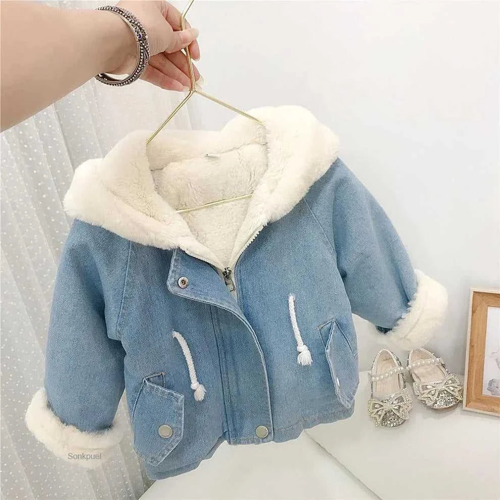 Jacket for Girls Boy Children's Denim Jackets Warm Fur Cowboy Coat Baby Rabbit Ear Hooded Velvet Outerwear Kids Winter Clothes The jack market .AU The jack market .AU Mum & Kids: Essential Products for Every Family $ 55 14:771#Blue;200000463:200004187#80 for 12M