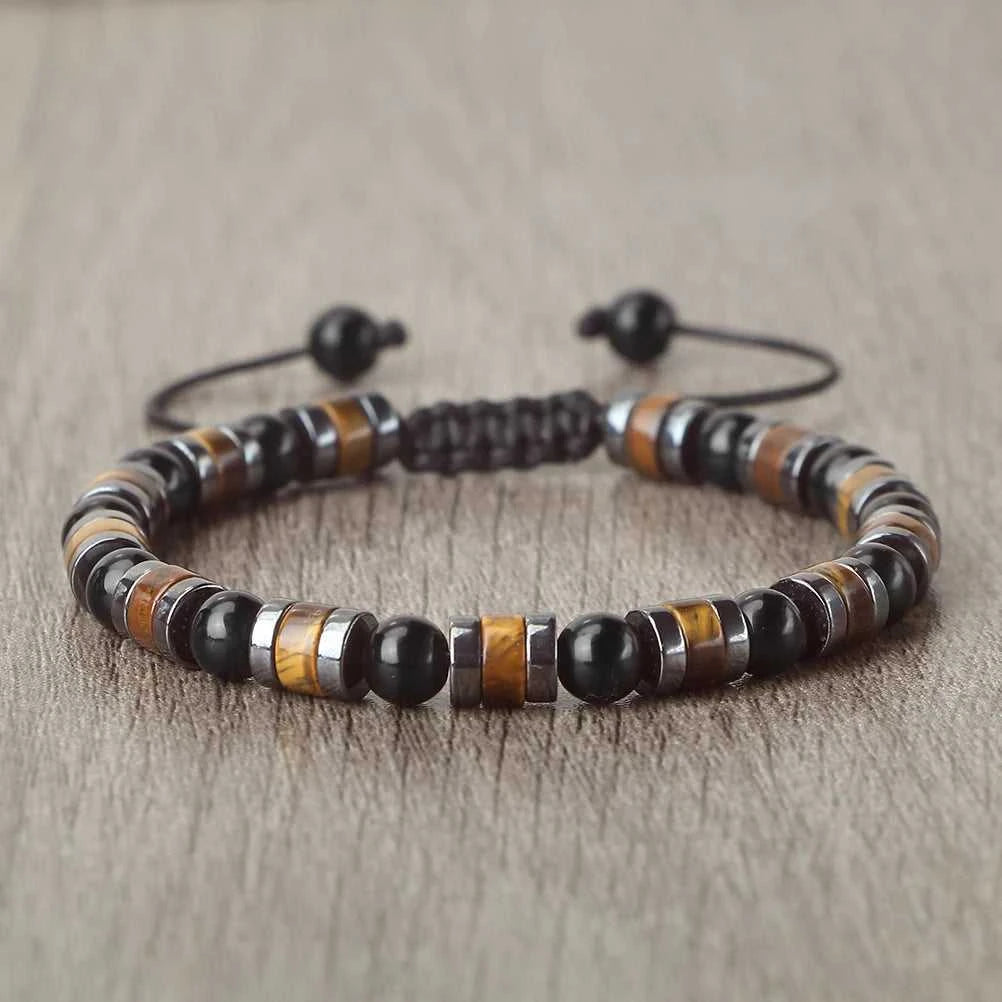 Fashion Hematite Tiger Eye Stone Bracelets Men Natural Matte Black Lave Stone Bangles Women Health Protection Soul Jewelry Gifts The jack market .AU The jack market .AU Jewellery & Chains $ 52 200001034:6145#Bright Black;200007763:201336100