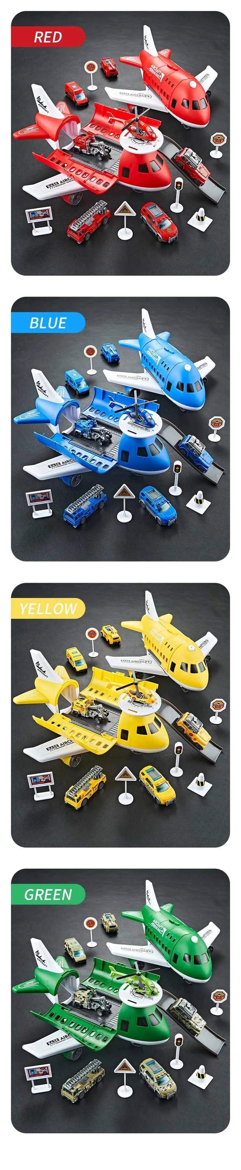 Children's Airplane Car Model Toys Inertial Model Simulation Planes Multifunctional Toys,Random 3 Cars,1 Helicopter,6 Road Signs The jack market .AU The jack market .AU Little Wonders $ 60 14:175