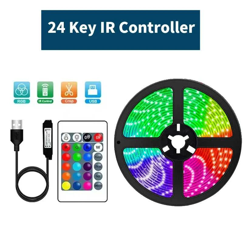 1-30M 5V USB Bluetooth LED Strip Light SMD 5050 5V RGB Flexible LED Strip Bluetooth APP Control Color Change For TV background The jack market .AU The jack market .AU Home $ 56 136:9131278654#24key IR controller;380:6286#20 m