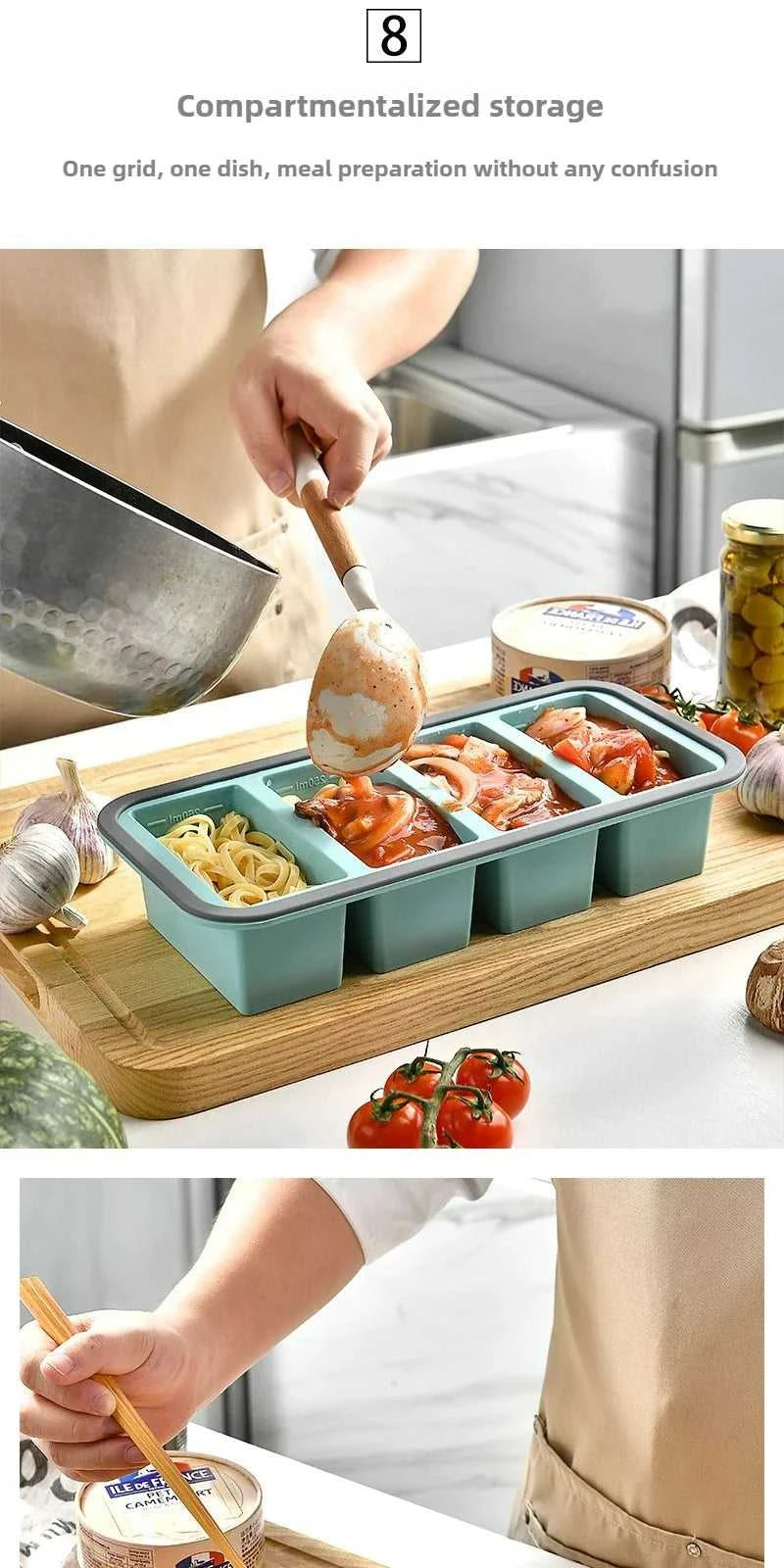 Silicone Freezer Tray ,Freezing Trays with Lid for Meal Prep Silicon Soup Portion Freeze Tray Make Stock Souped Ice Cube The jack market .AU The jack market .AU $ 39 14:350853#2grid-blue