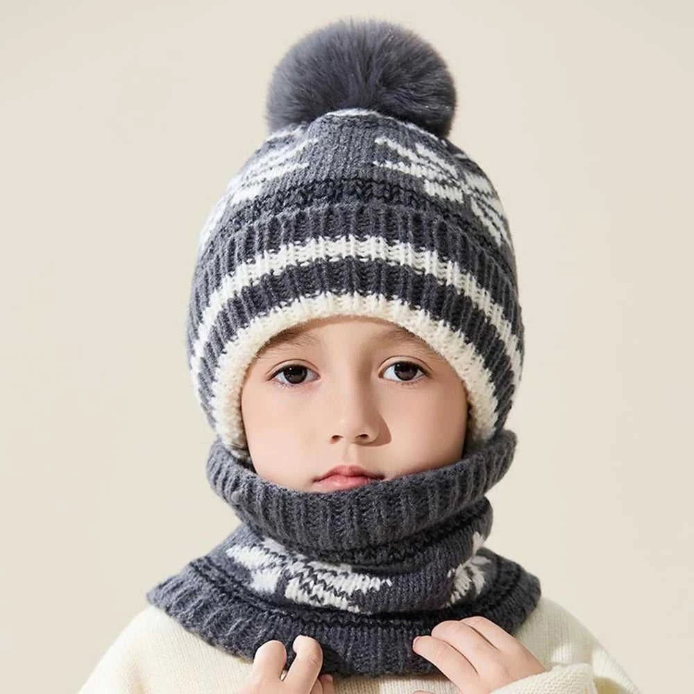 Children's Hats Autumn Winter Knit Hats Boys Girls Thick Scarves Hats Set Soft Comfortable Woolen Beanies Cap Wholesale The jack market .AU The jack market .AU Mum & Kids: Essential Products for Every Family $ 28 14:29#Black;5:200001058