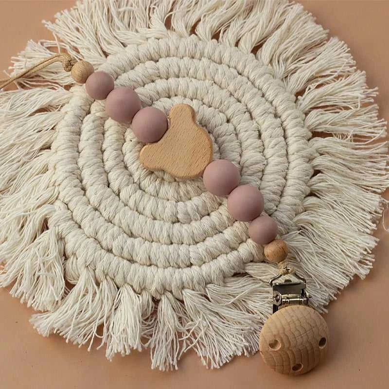 Custom Name Wooden Personalized Baby Pacifier Chain Silicone Bead Dummy Nipple Holder Guard Teether Pendant Newborn Gift Stuff The jack market .AU The jack market .AU Mum & Kids: Essential Products for Every Family $ 29 14:365016#NO.15