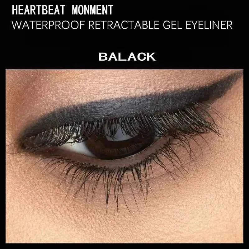 Strong Black Long-lasting Waterproof Gel Eyeliner Pencil Smooth Quick-drying Easy Color Glue Eyeliner Pen Eye Makeup Cosmetics